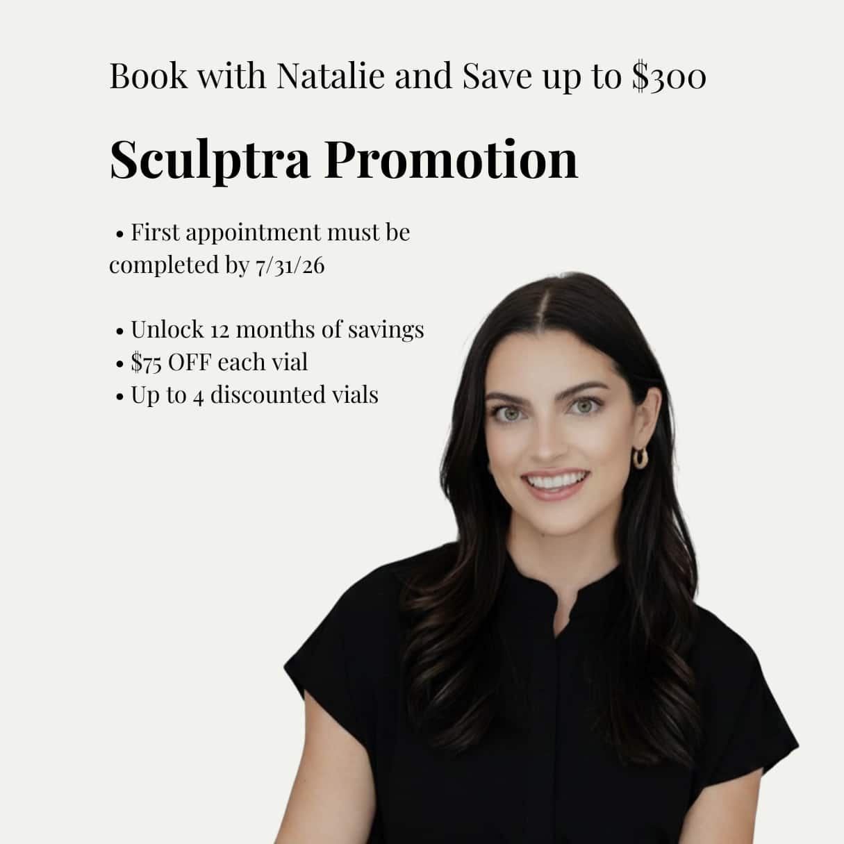 Natalie Sculptra Promo