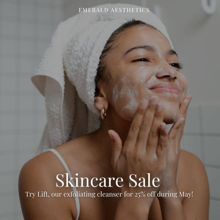 White Simple Skincare Sale Instagram Post White Simple Skincare Sale Instagram Post